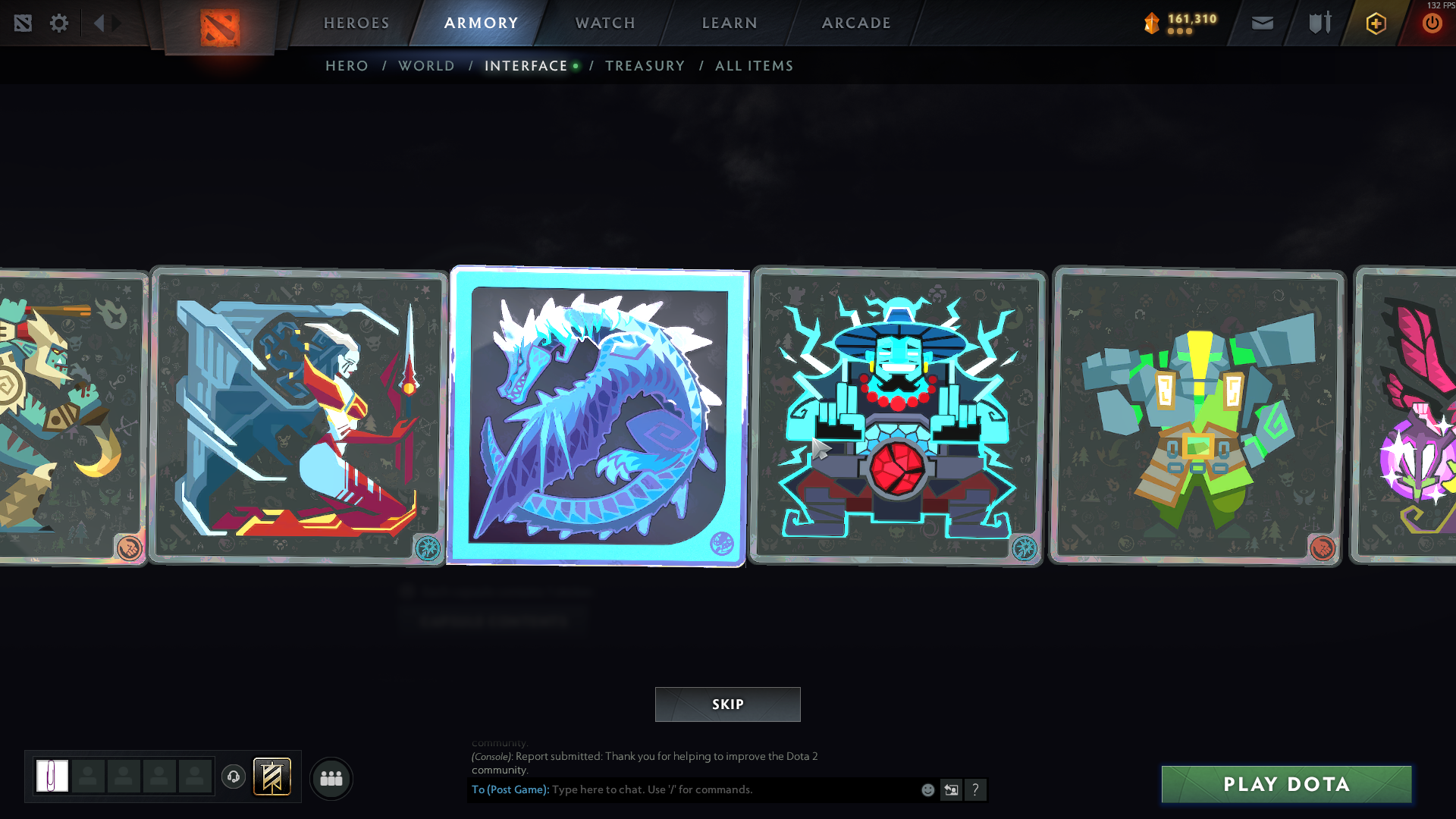 Spinner screen with mouse in the same spot